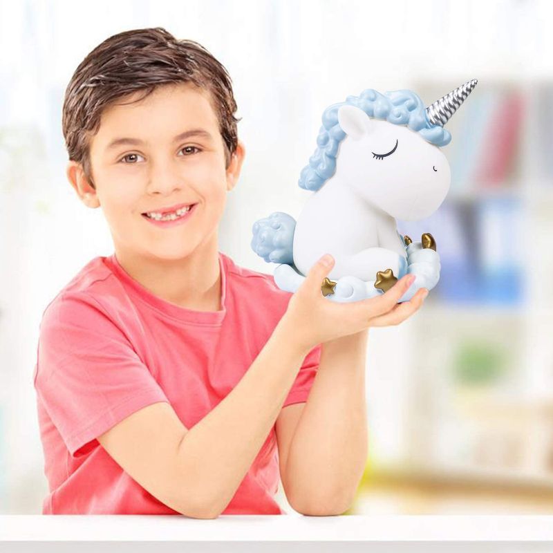 Photo 1 of Cute Unicorn Piggy Bank Saving Bank Home Decorative Toy Coin Bank for Children
Color: Pink 