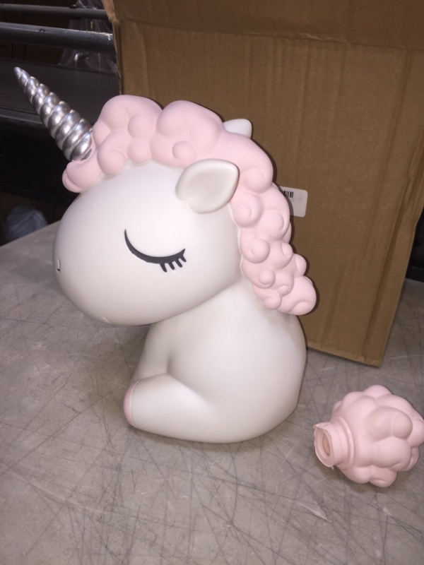 Photo 2 of Cute Unicorn Piggy Bank Saving Bank Home Decorative Toy Coin Bank for Children
Color: Pink 