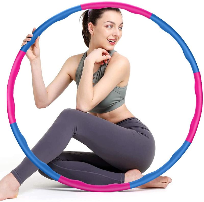 Photo 1 of colorfarm Weighted Fitness Exercise Hoop for Adults & Beginners Weight Loss Sports