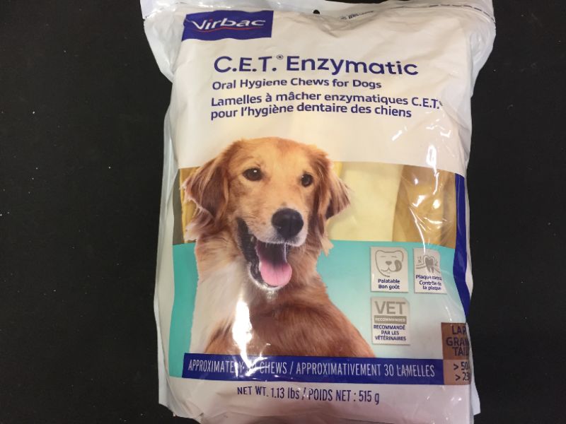 Photo 1 of C.E.T. Enzymatic Oral Hygiene Chews for Dogs Large