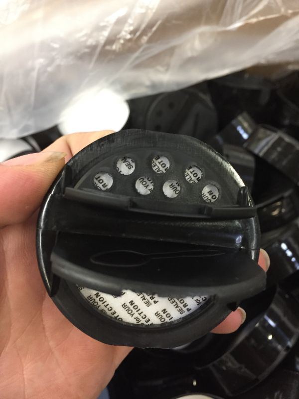 Photo 1 of Approx 1000 63mm Plastic Seasoning Caps Black 