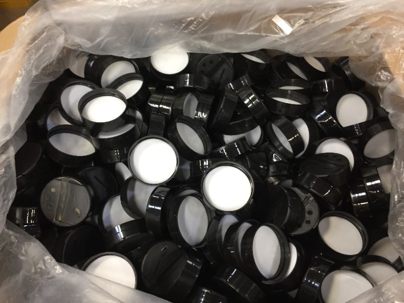 Photo 1 of Approx 1000 63mm Plastic Seasoning Caps Black 