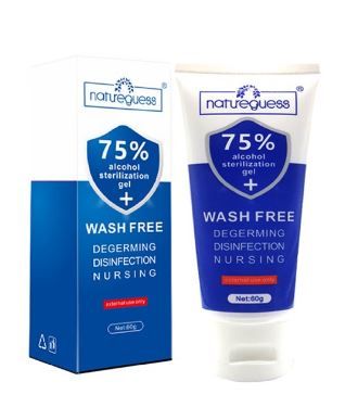 Photo 1 of 20 Pack of Natureguess 75% alcohol sterilization gel WASH FREE degerming disinfection nursing Hand Soap hand gel 60ml