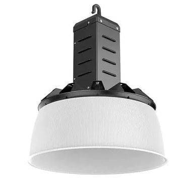 Photo 1 of 16 in. 750-Watt Equivalent Integrated LED Dimmable Black High Bay Light 5000K