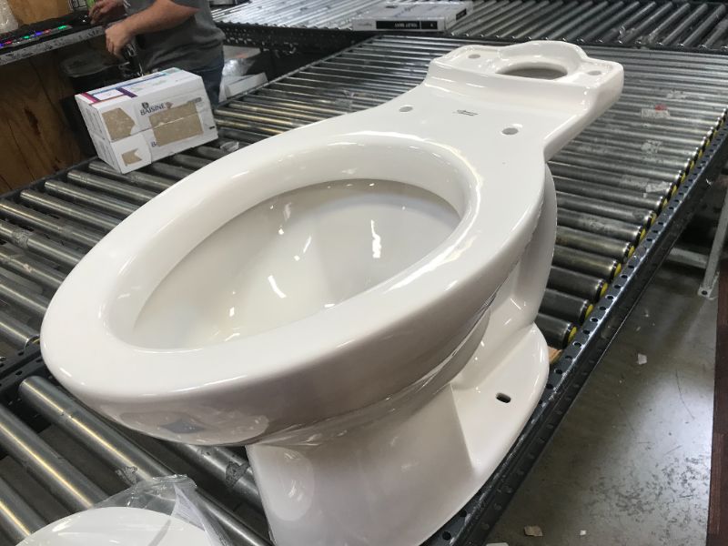 Photo 3 of American Standard Mainstream White Round Chair Height 2-Piece WaterSense Toilet 12-in Rough-In Size (ADA Compliant)