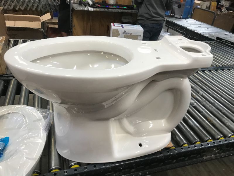 Photo 1 of American Standard Mainstream White Round Chair Height 2-Piece WaterSense Toilet 12-in Rough-In Size (ADA Compliant)