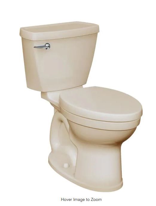 Photo 1 of Champion Tall Height 2-Piece High-Efficiency 1.28 GPF Single Flush Elongated Toilet in White Seat Included