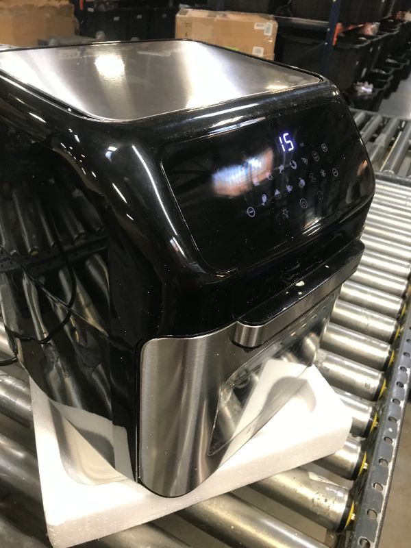 Photo 1 of whall Air Fryer, 13QT Air Fryer Oven, Family Rotisserie Oven, 1700W Oven Electric Air Fryer Toaster, Tilt LED Digital Touch Screen, 12-in-1 presets for Baking, Broiling, Dehydrating, with accessories