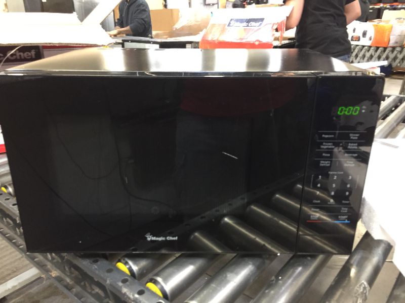 Photo 2 of 1.1 cu. ft. Countertop Microwave in Black with Gray Cavity
