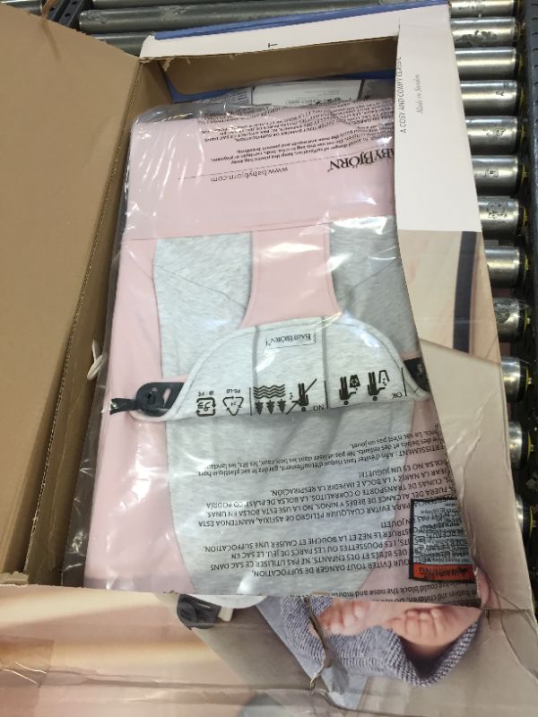 Photo 1 of BABYBJORN Bouncer Balance Soft - Light Pink/Gray, Jersey Cotton
