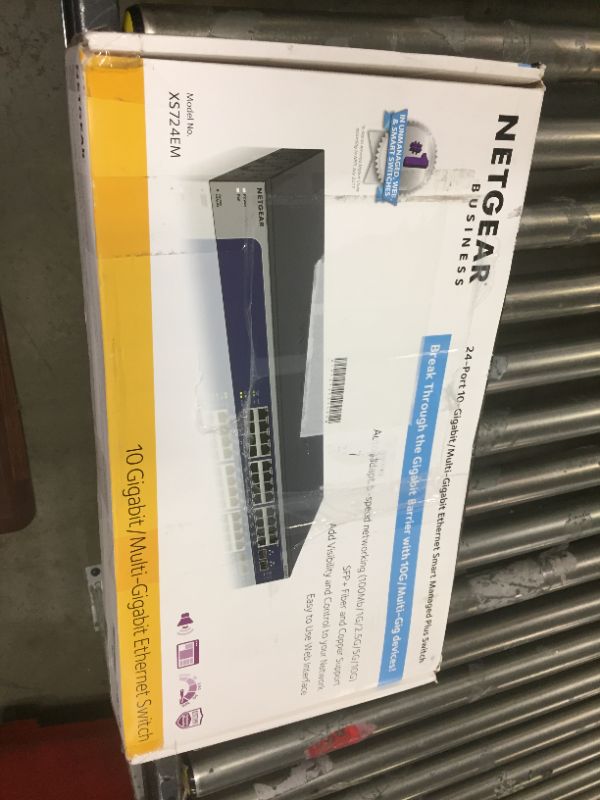 Photo 1 of NETGEAR 24-Port 10G/Multi-Gigabit Plus Switch (XS724EM) - Managed, with 2 x 10G SFP+, Desktop or Rackmount