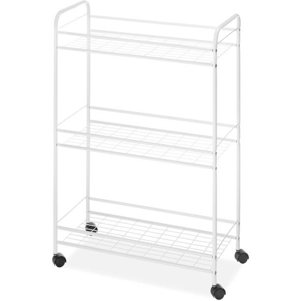 Photo 1 of Whitmor Slim Household Utility Cart White
