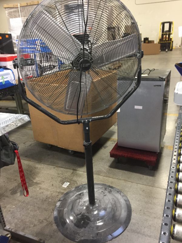 Photo 1 of Adjustable-Height 30 in. Easy-Assembly Pedestal Fan