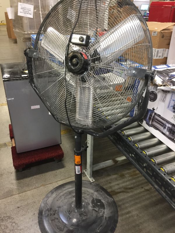Photo 1 of Adjustable-Height 30 in. Easy-Assembly Pedestal Fan