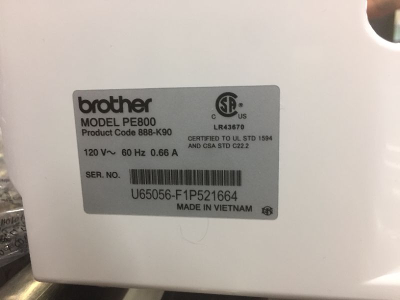 Photo 3 of -----NOT FUNCTIONAL -----Brother Embroidery Machine PE800 