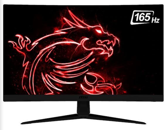 Photo 1 of PARTS ONLY PARTS ONLY PARTS ONLY MSI Optix G27C5 27" LED Monitor (DisplayPort, HDMI) - Black