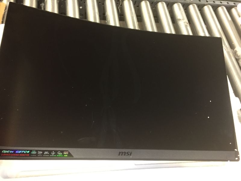 Photo 1 of PARTS ONLY PARTS ONLY PARTS ONLY MSI Optix G27C5 27" LED Monitor (DisplayPort, HDMI) - Black