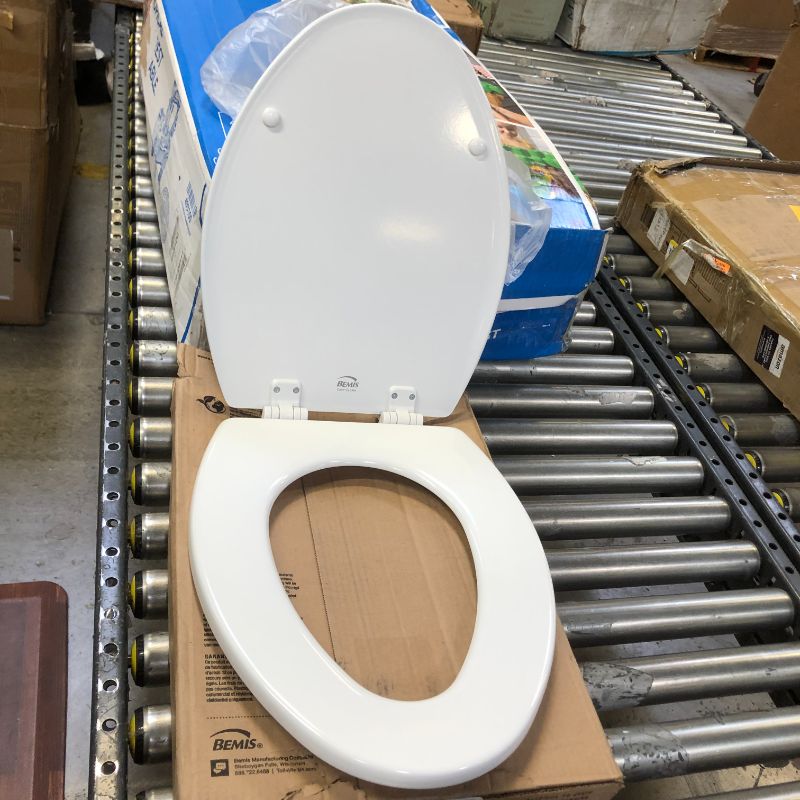 Photo 3 of BEMIS 1500EC 390 Toilet Seat with Easy Clean and Change Hinges