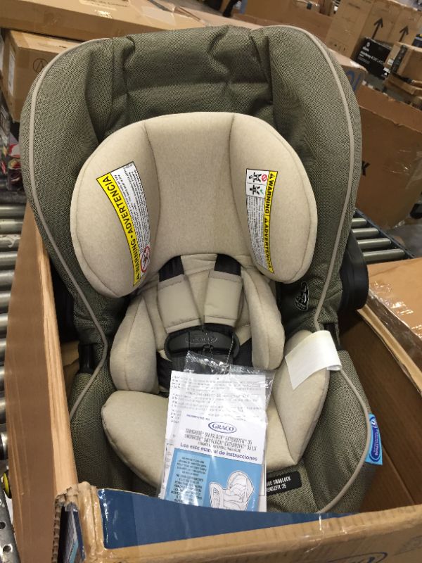 Photo 3 of Graco SnugRide SnugLock Extend2Fit 35 Infant Car Seat | Ride Rear Facing Longer with Extend2Fit, Haven
