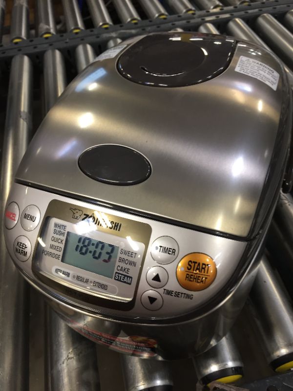 Photo 2 of Zojirushi NSTSC10 Pressure Induction Heating Rice Cooker & Warmer 5.5 Cup ...

