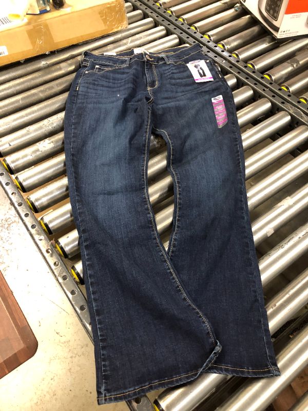 Photo 3 of DENIZEN from Levi's Women's Mid-Rise Bootcut Jeans - Dark Blue m14
