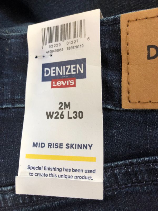 Photo 2 of DENIZEN® from Levi's® Women's Mid-Rise Skinny Jeans--2m-w26-l30
