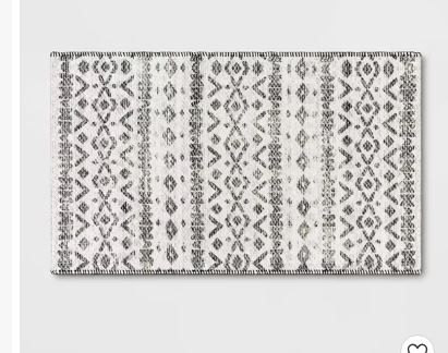 Photo 1 of 2ft x 3ft  Luna Aztec Diamond Printed Accent Rug Black - Opalhouse™