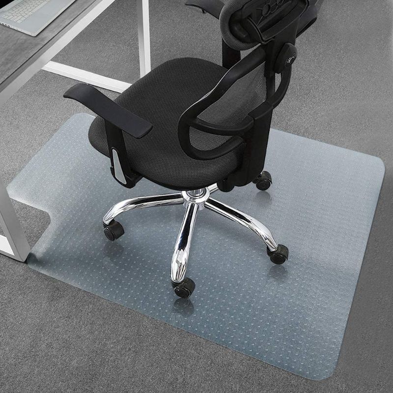 Photo 1 of Office Desk Chair Mat for Hard Wood Floor Thick PVC Matte 48" x 36",Transparent Sturdy Chair Mat