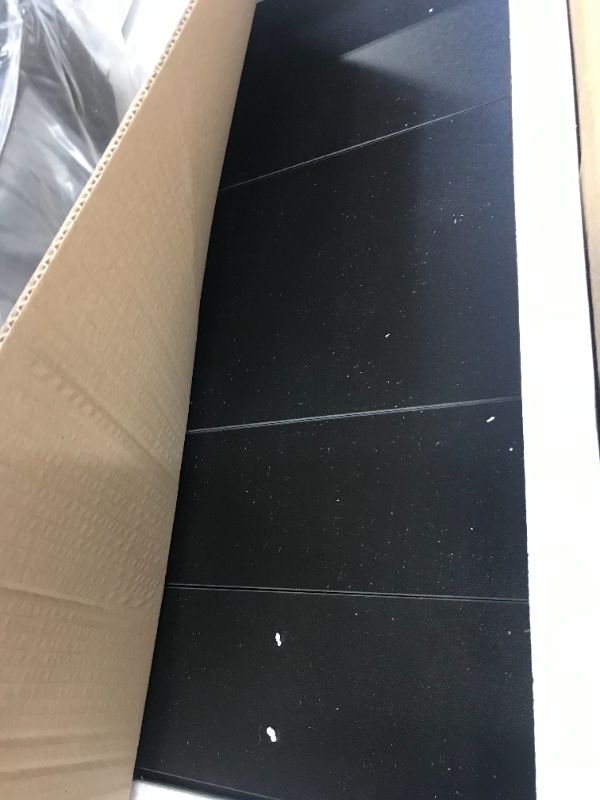 Photo 1 of BAOLEJIA Couch Table Sofa Side Table, Adjustable C Shaped End Table with 3-Tier Storage Shelves for Sofa Couch, Mobile Desk with Wheels, Easy Assembly - Black