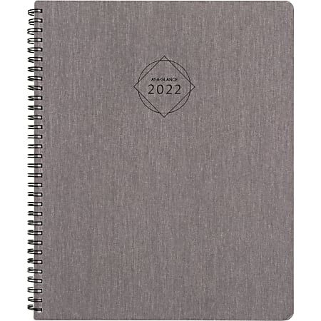 Photo 1 of Ataglance -75955L05 - Elevation Linen Weekly/Monthly Planner, 11 X 8.5, Black, 2021
