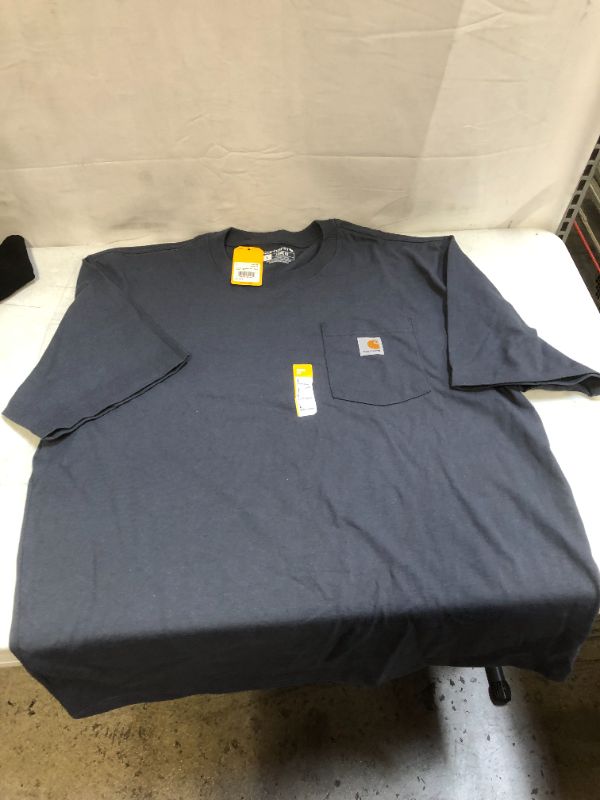 Photo 2 of Carhartt Workwear Pocket Short-Sleeve T-Shirt for Men - Bluestone - L