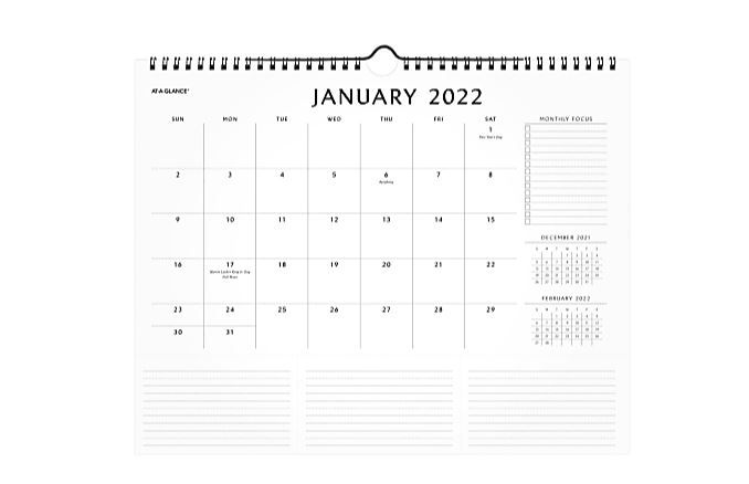 Photo 1 of AT-A-GLANCE Elevation Monthly Wall Calendar, 15" x 12", January To December 2022
