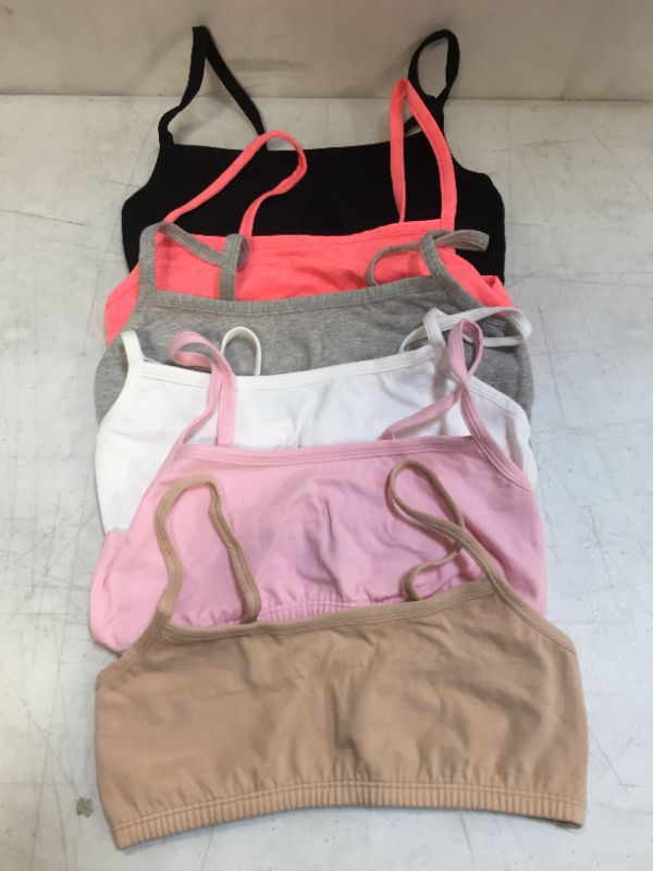 Photo 1 of 6 pack Womens Comfortable Bras No Padding No Wire size 36 Assorted Colors, SOLD AS IS 