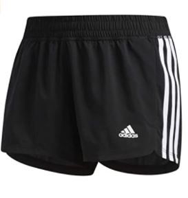 Photo 1 of adidas Women's Pacer 3-Stripes Woven Shorts Medium