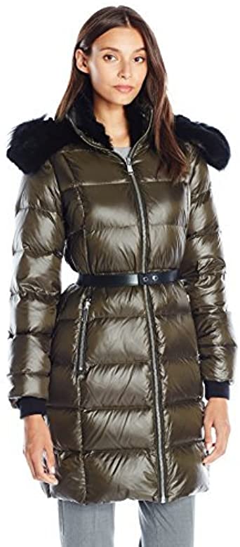 Photo 1 of Andrew Marc Women's Down Coat, Forest, Size X-Small