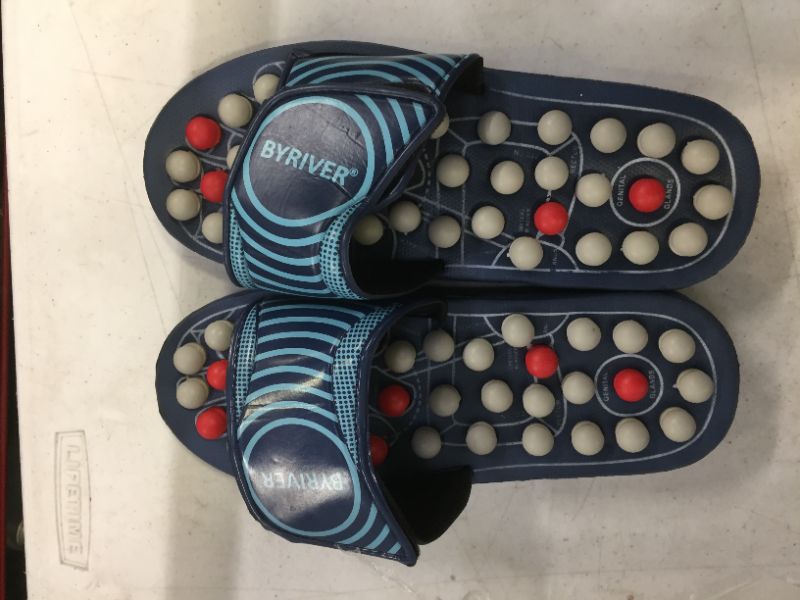 Photo 1 of BYRIVER Acupuncture Massage Slippers Sandals Shoes, Circulation Foot Calf Leg Massager, Neuropathy Arthritis Plantar Fasciitis Pain Relief, Mothers Day Gift for mom dad(05S)
Size: S