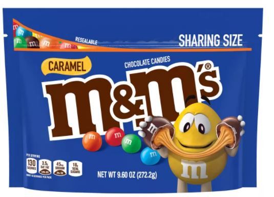 Photo 1 of  6x M&M's Sharing Size Caramel Chocolate Candies - 9.6oz
