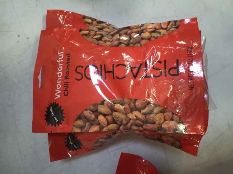 Photo 2 of Wonderful Pistachios, No Shells, Chili Roasted, 5.5 Ounce Resealable Pouch
