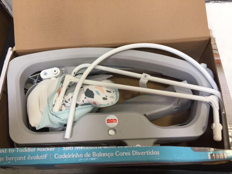 Photo 1 of Fisher-Price Infant-to-Toddler Rocker - Pacific Pebble, Portable Baby Seat, Multi
