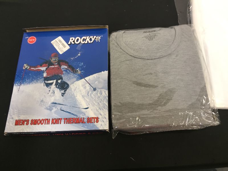 Photo 2 of Rocky Thermal Underwear for Men (Thermal Long Johns Set) Shirt & Pants, Base Layer w/Leggings/Bottoms Ski/Extreme Cold SIZE LARGE
