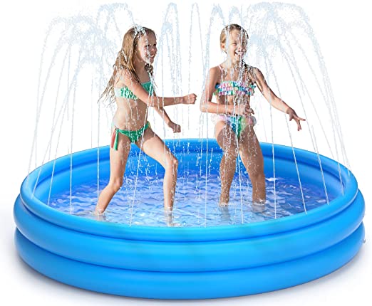 Photo 1 of GAIATOP SPRINKLER INFLATABLE KIDDIE POOL 60" X 60" X 10"