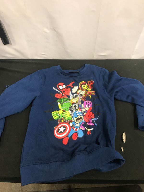 Photo 1 of Kids' Marvel Pullover Sweatshirt - Blue MEDIUM 
