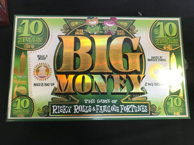 Photo 1 of Big Money the Game of Risky Rolls & Fabulous Fortunes - Wonder Forge 2-5 Player
