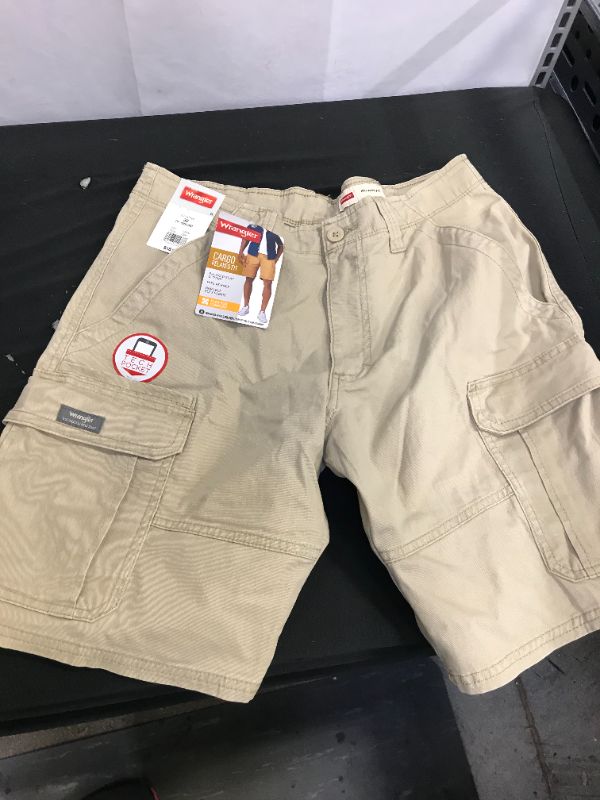 Photo 1 of MENS TAN CARGO SHORTS 32