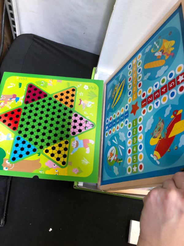 Photo 2 of 5 in 1 chinese checkers game set