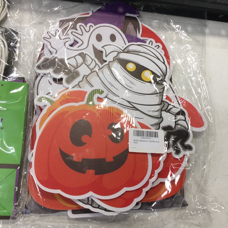 Photo 4 of Halloween bundle, 2 pack gift bags, 2 pack spoon and "egg" game, and yard signs