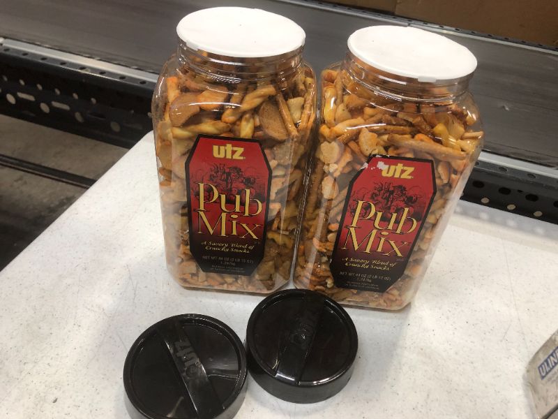 Photo 2 of 2 pack Utz Pub Mix 44 oz Barrel---exp 08-2021