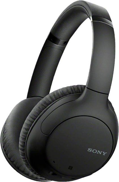 Photo 1 of new item damage box---Sony - WH-CH710N Wireless Noise-Cancelling Over-the-Ear Headphones - Black---damage box
