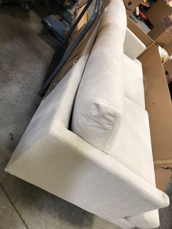 Photo 3 of Amazon Brand – Rivet Canton Deep Mid-Century Modern Sofa Couch, 88.6"W, White
