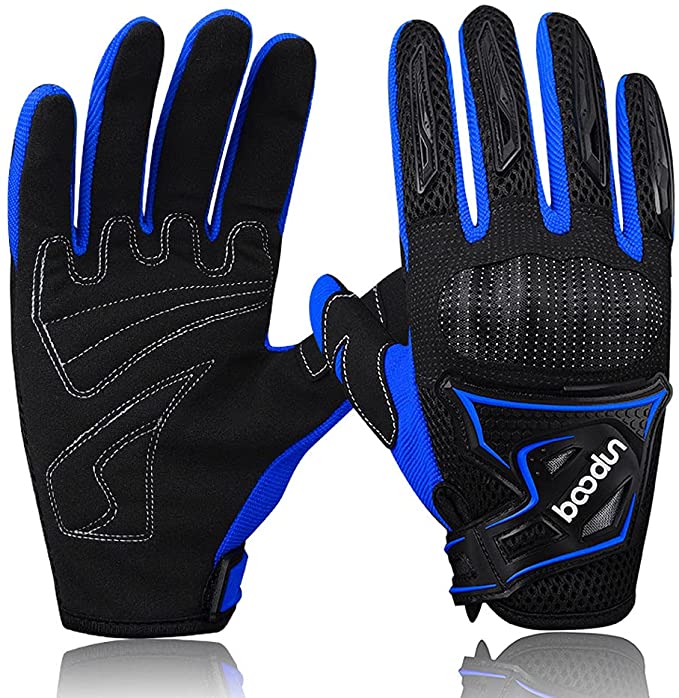 Photo 1 of BOODUN Motorcycle Riding Gloves for Men and Women, Breathable Motorbike Gloves Knuckle Protection, for Climbing, Road Racing, Motocross etc